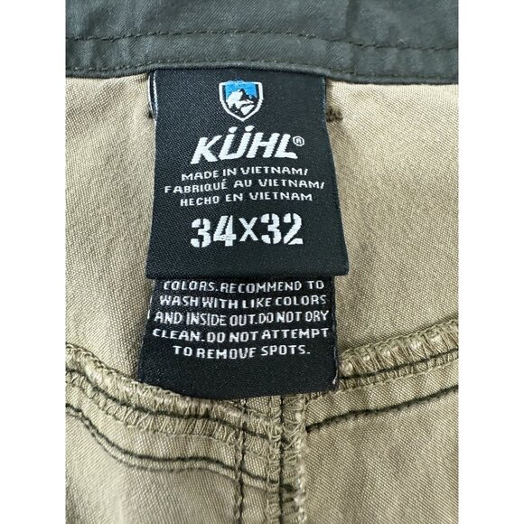 Kuhl Revolvr Pants Mens Vintage Patina Dye Outdoor Hiking Work Size 34x30 Brown - Picture 5 of 13